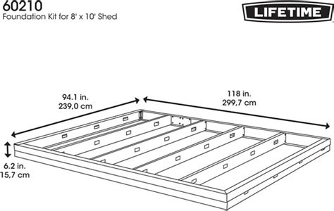 metal bracket set for 8x10 shed|8x10 sheds metal foundation.